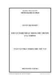Luận văn Thạc sĩ Ngữ văn: Lời văn nghệ thuật trong tiểu thuyết của Vi Hồng