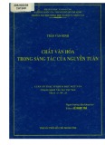 Luận án Tiến sĩ Khoa học Văn học: Chất văn hoá trong sáng tác của Nguyễn Tuân