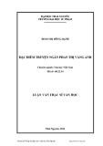 Luận văn Thạc sĩ Khoa học Ngữ văn: Đặc điểm truyện ngắn Phan Thị Vàng Anh