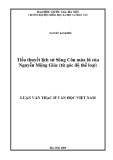 Luận văn Thạc sĩ Văn học Việt Nam: Tiểu thuyết lịch sử Sông Côn mùa lũ của Nguyễn Mộng Giác (từ góc độ thể loại)