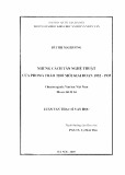 Luận văn Thạc sĩ Văn học: Những cách tân nghệ thuật của phong trào thơ mới giai đoạn 1932 - 1935