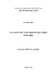 Luận án Tiến sĩ Ngữ văn: Văn xuôi Việt Nam thời kỳ hậu chiến (1975-1985)