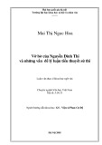 Luận văn Thạc sĩ Văn học Việt Nam: Vỡ bờ của Nguyễn Đình Thi và những vấn đề lý luận tiểu thuyết sử thi