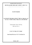 Luận văn Thạc sĩ Văn học: Cái tôi trữ tình trong thơ nữ trẻ sau 1986 qua các tác giả - Vi Thùy Linh, Ly Hoàng Ly, Bùi Sim Sim