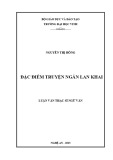 Luận văn Thạc sĩ Ngữ văn: Đặc điểm truyện ngắn Lan Khai