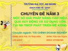 Báo cáo chuyên đề: Một số giải pháp nâng cao hiệu quả huy động và sử dụng vốn tại nh TMCP phát triển Mê Kông