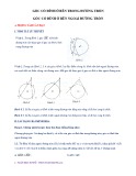 Chuyên đề Góc có đỉnh ở bên trong đường tròn - Góc có đỉnh ở bên ngoài đường tròn