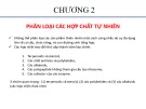 Bài giảng Hợp chất thứ cấp thiên nhiên - Chương 2: Phân loại các hợp chất tự nhiên