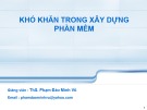 Bài giảng Khó khăn trong xây dựng phần mềm: Chương 0 - ThS. Phạm Đào Minh Vũ