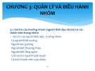 Bài giảng Kỹ năng làm việc nhóm: Chương 3 - Trần Thị Hà Nghĩa