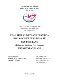 Khóa luận tốt nghiệp Dược học: Phân tích sơ bộ thành phần hóa học và chiết phân đoạn của rễ cây Đinh lăng (Polyscias fruticosa (L.) Harms) trồng tại An Giang