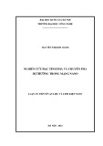 Luận án Tiến sĩ Vật liệu và linh kiện nano: Nghiên cứu đặc tính pha và chuyển pha dị thường trong mạng nano