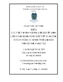 Luận văn Thạc sĩ Quản trị kinh doanh: Các nhân tố ảnh hưởng đến quyết định lựa chọn ngân hàng gửi tiền tiết kiệm của khách hàng cá nhân trên địa bàn tỉnh Bà Rịa – Vũng Tàu