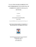 Doctor of Philosophy in pharmacy – biochemistry: Evaluation of hepatoprotective and nephroprotective potential of combretum albidum and salacia fruticosa