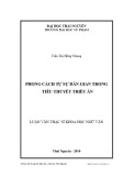 Luận văn Thạc sĩ Khoa học Ngữ văn: Phong cách tự sự dân gian trong tiểu thuyết Triều Ân