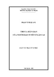 Luận văn Thạc sĩ Ngữ văn: Thơ ca của người Dao Tuyển ở Lào Cai