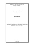 PHD dissertation summary Land and water environment: Using wastewater from intensive catfish pond for irrigating paddy field