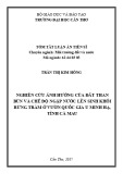 Tóm tắt luận án Tiến sĩ Môi trường đất và nước: Nghiên cứu ảnh hưởng của đất than bùn và chế độ ngập nước lên sinh khối rừng tràm ở vườn quốc gia U Minh Hạ, tỉnh Cà Mau