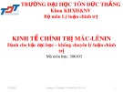 Bài giảng Kinh tế chính trị Mác-Lênin: Chương 6 - ThS. Nguyễn Thị Thu