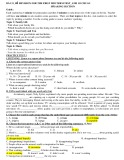 Đề cương ôn tập môn Tiếng Anh lớp 10