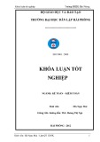 Khóa luận tốt nghiệp Kế toán Kiểm toán: Hoàn thiện tổ chức công tác kế toán lập và phân tích báo cáo kết quả hoạt động kinh doanh tại Công ty cổ phần thiết bị vật tư y tế Thanh Hóa