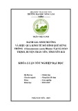 Khóa luận tốt nghiệp Nông lâm kết hợp: Đánh giá sinh trưởng và hiệu quả kinh tế mô hình quế rừng trồng (Cinamumun cassia Blume) tại xã Đào Thịnh, huyện Trấn Yên, tỉnh Yên Bái