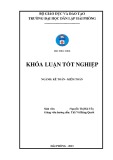 Khóa luận tốt nghiệp Kế toán Kiểm toán: Hoàn thiện công tác kế toán nguyên vật liệu tại công ty cổ phần Mỹ Hảo