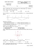 Đề kiểm tra giữa học kì 1 môn Toán lớp 12 năm 2021-2022 - Trường THPT Núi Thành