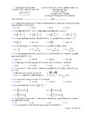 Đề kiểm tra giữa học kì 1 môn Toán lớp 11 năm 2021-2022 - Trường THPT Dân Tộc Nội Trú