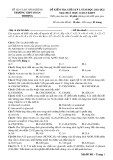 Đề kiểm tra giữa học kì 1 môn Hóa học lớp 12 năm 2021-2022 - Trường THPT Đoàn Thượng