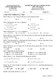 Đề kiểm tra giữa học kì 1 môn Toán lớp 11 năm 2021-2022 có đáp án - Trường THPT Hướng Hóa