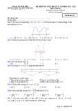 Đề kiểm tra giữa học kì 1 môn Toán lớp 12 năm 2021-2022 có đáp án - Trường THPT Chuyên Vĩnh Phúc
