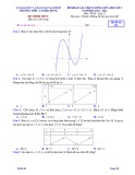 Đề kiểm tra giữa học kì 1 môn Toán lớp 12 năm 2021-2022 có đáp án - Trường THPT A Nghĩa Hưng
