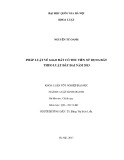 Khóa luận tốt nghiệp Luật kinh doanh: Pháp luật về giao đất có thu tiền sử dụng đất theo pháp luật đất đai năm 2013