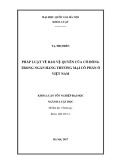 Khóa luận tốt nghiệp Luật học: Pháp luật về bảo vệ quyền của cổ đông trong Ngân hàng thương mại cổ phần ở Việt Nam