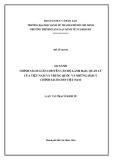 Luận văn Thạc sĩ Kinh tế: So sánh chính sách luân chuyển cán bộ lãnh đạo, quản lý của Việt Nam và Trung Quốc và những hàm ý chính sách cho Việt Nam