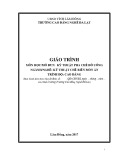 Giáo trình Kỹ thuật pha chế đồ uống (Nghề: Kỹ thuật chế biến món ăn - Cao đẳng) - Trường CĐ Nghề Đà Lạt