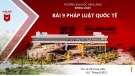 Bài giảng Pháp luật đại cương: Bài 8 - Trường ĐH Văn Lang