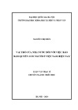 Luận văn Thạc sĩ Triết học: Vai trò của nhà nước đối với việc bảo đảm quyền con người ở Việt Nam hiện nay