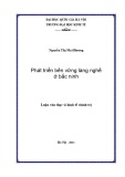 Luận văn Thạc sĩ Kinh tế chính trị: Phát triển bền vững làng nghề ở Bắc Ninh