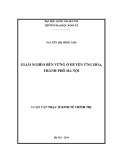 Luận văn Thạc sĩ Kinh tế chính trị: Giảm nghèo bền vững ở huyện Ứng Hòa, thành phố Hà Nội