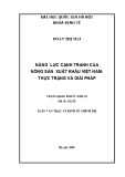 Luận văn Thạc sĩ Kinh tế chính trị: Năng lực cạnh tranh của nông sản xuất khẩu Việt Nam - Thực trạng và giải pháp