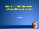 Bài giảng Bệnh lý thành ngực - màng phổi - cơ hoành