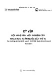 Kỷ yếu hội nghị sinh viên nghiên cứu khoa học toàn quốc lần thứ IV