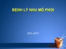 Bài giảng Bệnh lý nhu mô phổi