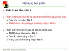Bài giảng Nguyên lý máy: Bài 3 - TS. Nguyễn Trọng Du