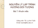 Bài giảng Nguyên lý lập trình hướng đối tượng: Bài 7 - TS. Lý Anh Tuấn