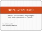 Bài giảng Pháp luật đại cương: Bài 1 - ThS. Hà Minh Ninh