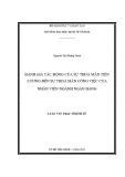 Luận văn Thạc sĩ Kinh tế: Đánh giá tác động của sự thoả mãn tiền lương đến sự thoả mãn công việc của nhân viên ngành ngân hàng