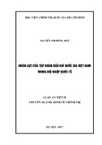 Luận án Tiến sĩ Kinh tế chính trị: Nhân lực của Tập đoàn dầu khí quốc gia Việt Nam trong hội nhập quốc tế